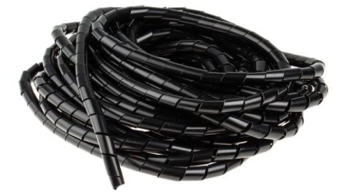 Opaska spiralna, Ø , Ø Maximum of 15mm, materiał: Nylonowy, kolor: Czarny, RS PRO 811-7709 /10szt./