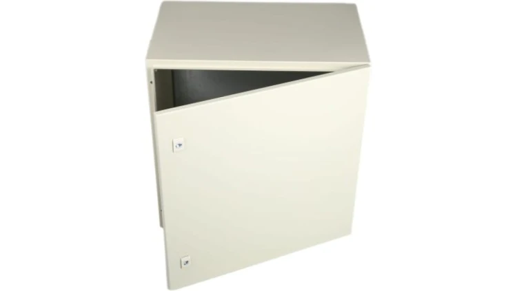 Szafka ścienna rozdzielcza RAL 7032, materiał: Stal, IP66, 600 x 600 x 400mm, RS PRO