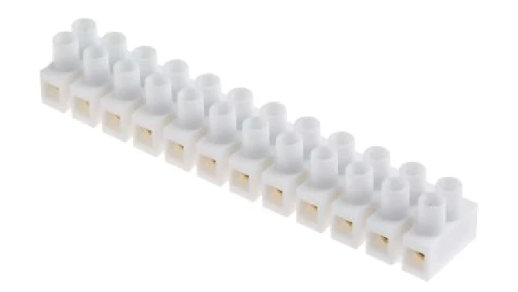 2.5mm² Złącze wtykowe do druku Biały 12-żyłowe, Wkręcane, 400 V