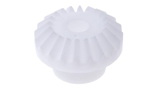 Przekładnia stożkowa, POM, zęby: 20, Skośne, skok: 1.5mm, kąt: 20, otwór: 8mm, 110 → 120HRR