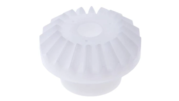 Przekładnia stożkowa, POM, zęby: 20, Skośne, skok: 1.5mm, kąt: 20, otwór: 8mm, 110 → 120HRR