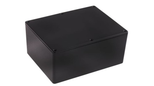 Obudowa ekranowana Czarny, 165.8 x 127.3 x 76.3mm, RS PRO
