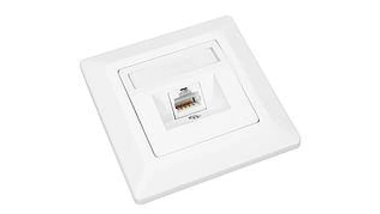 Gniazdko Solarix CAT5E UTP 1 x RJ45 podtynkowe białe SX9-1-5E-UTP-WH