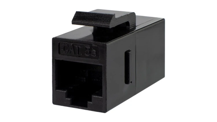 Łącznik modularny keystone 2xRJ45 8P8C kat.5e nieekranowany UTP NEKU