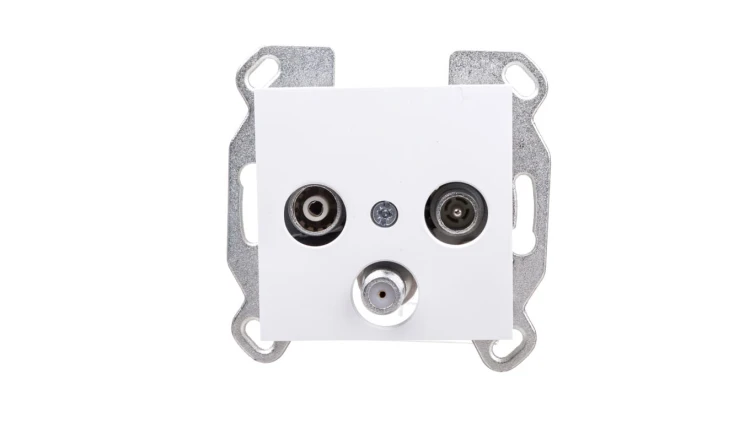 Lumina Gniazdo antenowe RTV-SAT standard białe WL3110