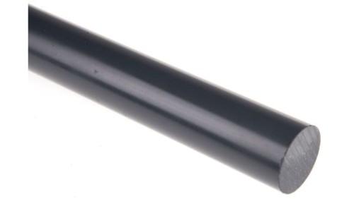Pręt z polichlorku winylu PVC, Ø 30mm x 1m, kolor: Szary
