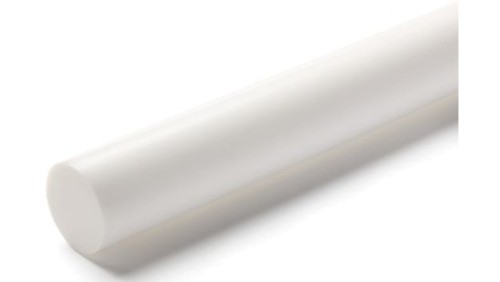 Pręt z fluorowego tworzywa sztucznego PTFE, Ø 50mm x 1m, kolor: Nieprzezroczyste