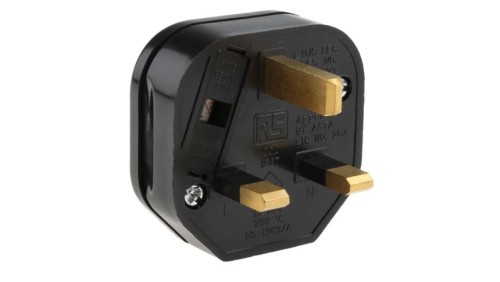 Złącze sieciowe brytyjska, 13A, 250 V AC, 2P+E Typ G, brytyjskie BS1363, RS PRO