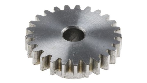 Koło zębate walcowe, moduł: 1, l.zębów: 25, śr. piasty: 14mm, śr. otworu: 6mm, Stal