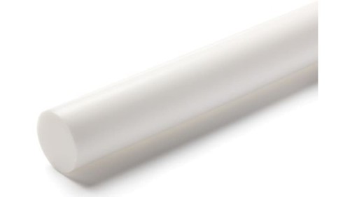 Pręt z fluorowego tworzywa sztucznego PTFE, Ø 45mm x 500mm, kolor: Nieprzezroczyste