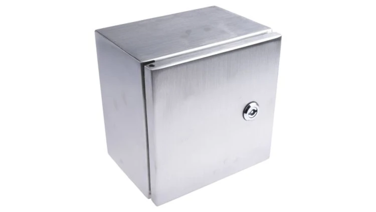 Szafka ścienna rozdzielcza, materiał: Stal nierdzewna typu 304, IP66, 200 x 200 x 150mm, RS PRO