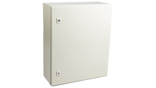 Szafka ścienna rozdzielcza RAL 7032, materiał: Stal, IP66, 600 x 500 x 200mm, RS PRO