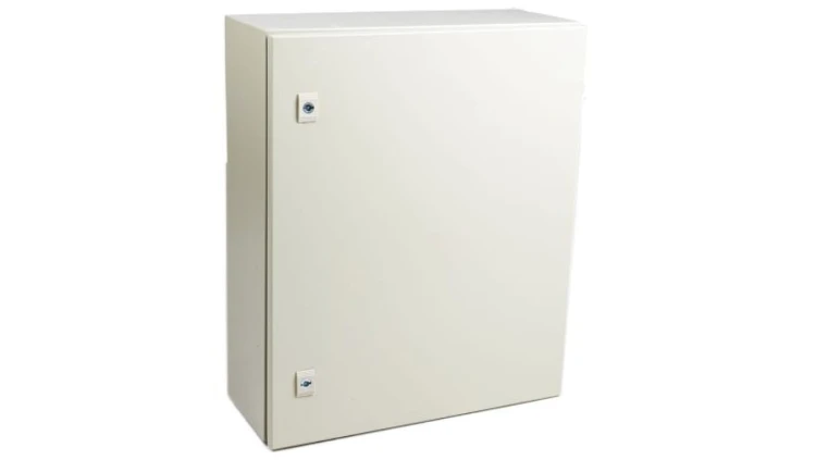 Szafka ścienna rozdzielcza RAL 7032, materiał: Stal, IP66, 600 x 500 x 200mm, RS PRO