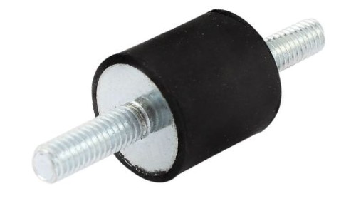 Nóżka z gwintem, M10, Ø 50mm, materiał: Guma naturalna 60Shore A, RS PRO