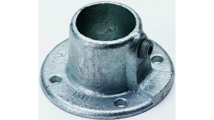 Kołnierz ścienny, Cast Iron, Kołnierz ścienny, 42mm, Rura okrągła, Typ 2