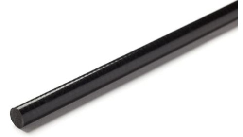 Pręt z plastiku wzmacnianego włóknem szklanym GRP, Ø 15mm x 1m, kolor: Czarny