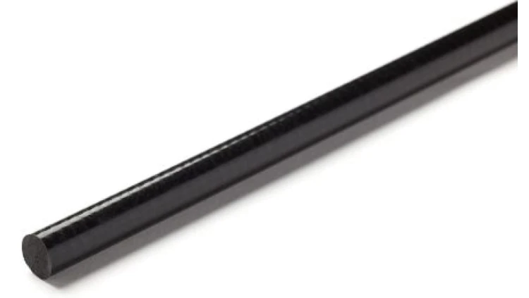 Pręt z plastiku wzmacnianego włóknem szklanym GRP, Ø 15mm x 1m, kolor: Czarny