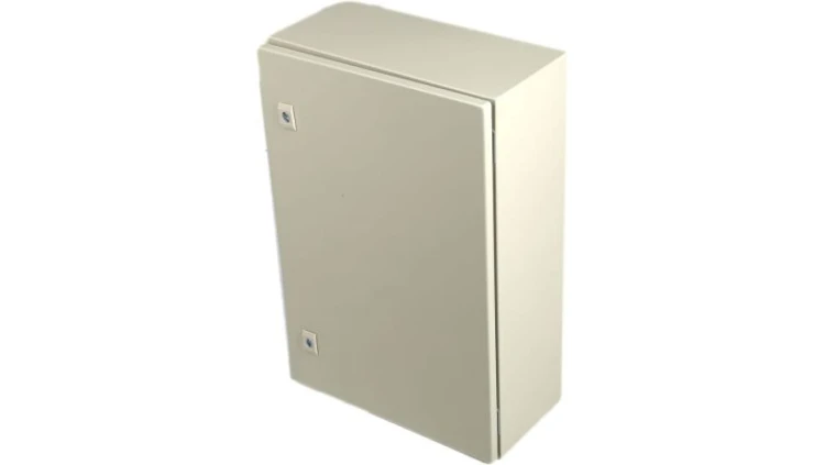Szafka ścienna rozdzielcza RAL 7032, materiał: Stal, IP66, 600 x 400 x 200mm, RS PRO