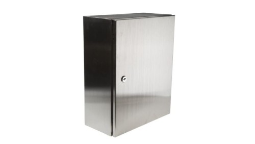 Szafka ścienna rozdzielcza, materiał: Stal nierdzewna typu 304, IP66, 400 x 500 x 200mm, RS PRO