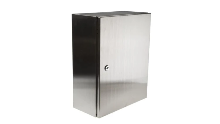 Szafka ścienna rozdzielcza, materiał: Stal nierdzewna typu 304, IP66, 400 x 500 x 200mm, RS PRO