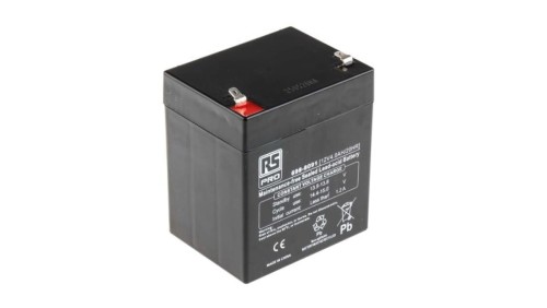 Akumulator kwasowo-ołowiowy, AGM, 4Ah, 12V, RS PRO
