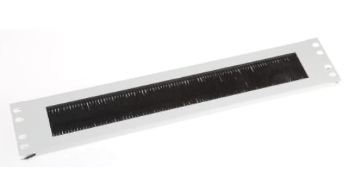 Panel przelotowy, Panel wejścia kabli, do użytku z: Moduł Rack 2U, materiał: Stal, 483 mm x 10 mm x 2 Ucal