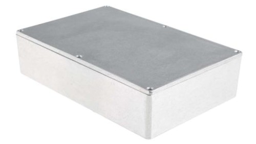 Obudowa ekranowana Srebrny IP66 Neopren, 222.1 x 145.9 x 55.9mm, RS PRO
