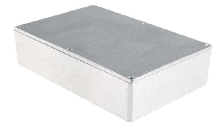 Obudowa ekranowana Srebrny IP66 Neopren, 222.1 x 145.9 x 55.9mm, RS PRO