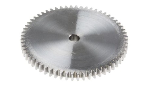 Koło zębate walcowe, moduł: 1, l.zębów: 60, śr. piasty: 14mm, śr. otworu: 6mm, Stal