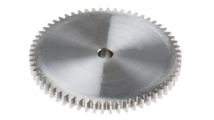 Koło zębate walcowe, moduł: 1, l.zębów: 60, śr. piasty: 14mm, śr. otworu: 6mm, Stal