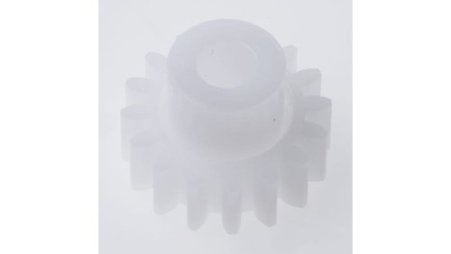 Koło zębate walcowe, moduł: 1, l.zębów: 16, śr. piasty: 10mm, śr. otworu: 5mm, POM