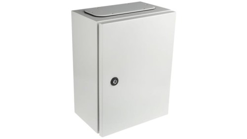 Szafka ścienna rozdzielcza Szary, materiał: Stal, IP65, 400 x 300 x 200mm, RS PRO