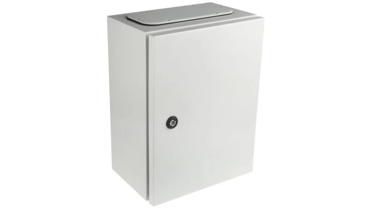 Szafka ścienna rozdzielcza Szary, materiał: Stal, IP65, 400 x 300 x 200mm, RS PRO