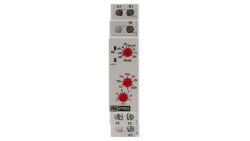 Timer Relay Wielofunkcyjne funkcyjny 0.1 s → 100h SPDT 1-stykowy SPDT 12 → 240V ac/dc