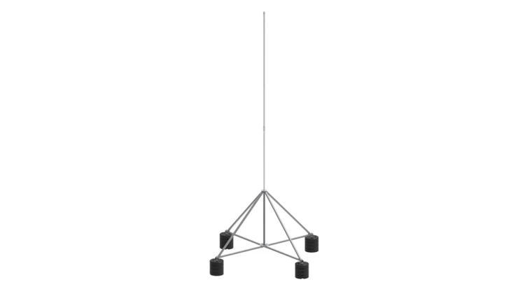 Maszt na czworonogu do zwodów poziomych wysokich 6m aluminium/ocynk ogniowy 65.6 AL/OG ZA 4P CZ 65146092