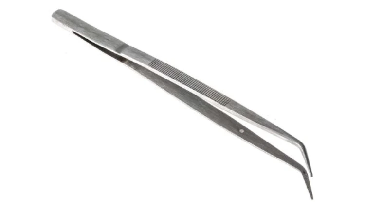 Pęseta, dł. 150, materiał: Stal nierdzewna, RS PRO