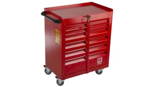 Szafka na rolkach, na kółkach, 6-szufladowa, 750 x 560 x 350mm, materiał: Stal, RS PRO