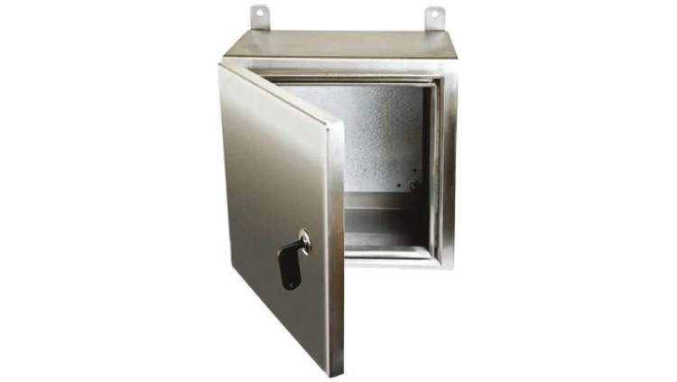 Szafka ścienna rozdzielcza, materiał: Stal nierdzewna 316, IP69K, 400 x 400 x 200mm, RS PRO