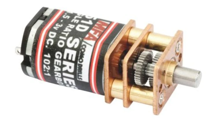 Motoreduktor DC, 170 mA, 0,46 W, 1800 obr./min, 24 gcm, RS PRO
