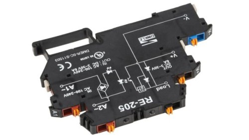Transoptor, montaż: Szyna DIN, wejście: LED, 61,7 x 91 x 6,2 mm, -25 → +60C