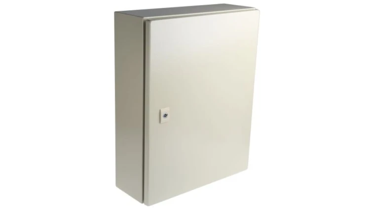 Szafka ścienna rozdzielcza RAL 7032, materiał: Stal, IP66, 500 x 400 x 150mm, RS PRO