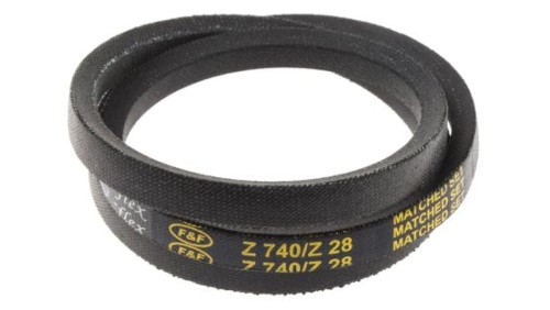 Pas napędowy, profil Z, materiał: PET, guma, 10mm x 6mm x 710mm, RS PRO