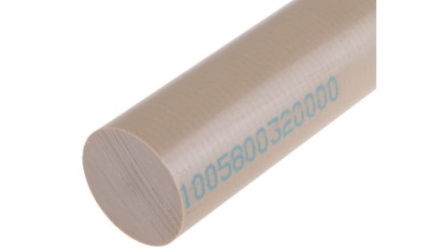 Pręt polieteroeteroketonowy PEEK, Ø 32mm x 300mm, kolor: Beżowy