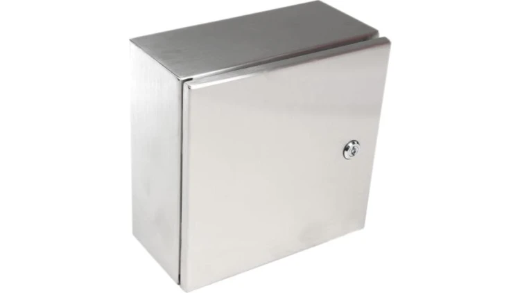 Szafka ścienna rozdzielcza, materiał: Stal nierdzewna typu 304, IP66, 300 x 300 x 150mm, RS PRO