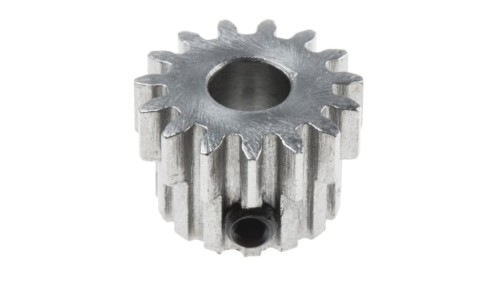 Koło zębate walcowe, moduł: 1, l.zębów: 15, śr. piasty: 14mm, śr. otworu: 6mm, Stal