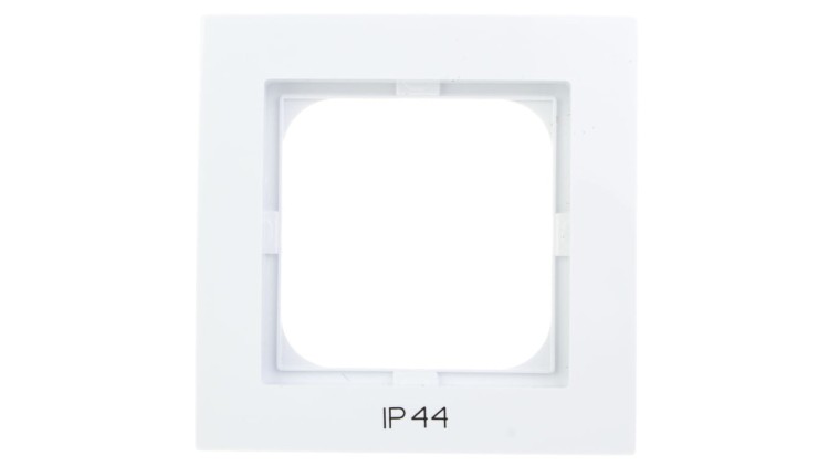 AS Ramka pojedyncza do łączników IP44 biała RH-1G/00