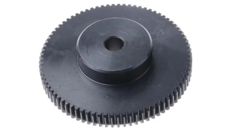 Koło zębate walcowe, moduł: 1, l.zębów: 80, śr. piasty: 40mm, śr. otworu: 10mm, Stal