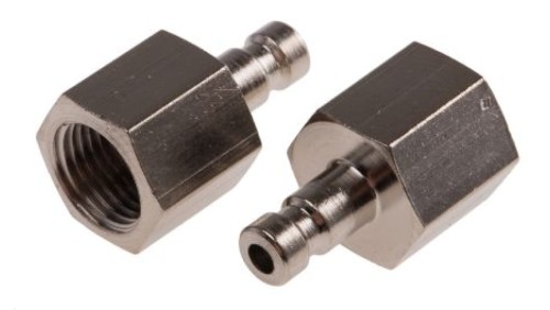 Szybkozłączka pneumatyczna, materiał Mosiądz, złącze G 1/8 żeńskie, RS PRO Rectus 20, Rectus 91, Walther 06-003