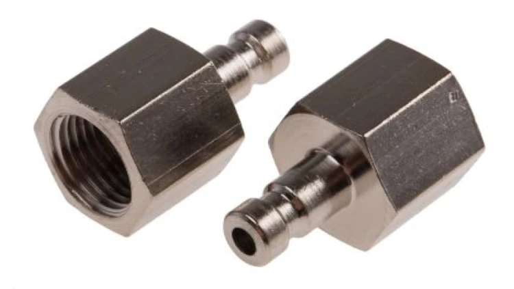Szybkozłączka pneumatyczna, materiał Mosiądz, złącze G 1/8 żeńskie, RS PRO Rectus 20, Rectus 91, Walther 06-003