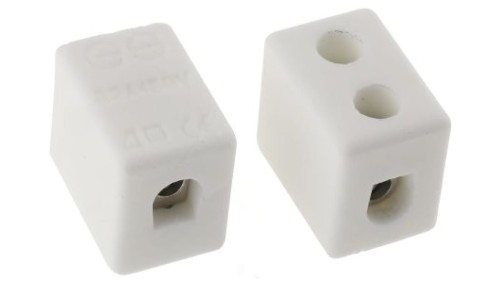 4mm² Złącze wtykowe do druku Biały 1-żyłowe, Wkręcane, 450 V Śruba